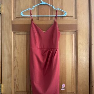 Elegant Burnt Orange Dress